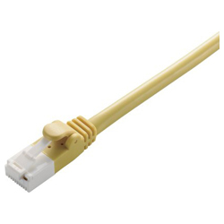 LAN Cable / CAT6 / Tab Break Prevention / 3 m / Yellow / Simple Package