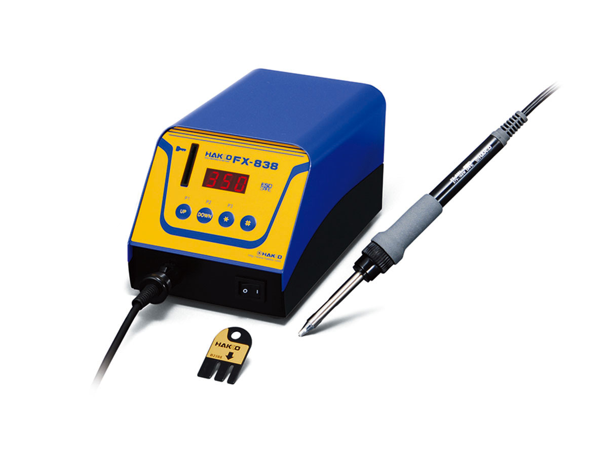 High capacity soldering iron (station type)