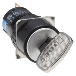 ø16 A6 Series Keyed Selector Switch, Round (AS6M-2KT1B) 