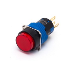 &Oslash;16 Illuminated Contact Integral Type Push Button Switch K16 Series (K16-291-220VAC-B) 