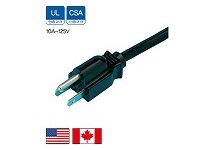 Specified Plug Length on One-end Cut Power Cord (for UL CSA, North America)