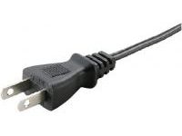 AC Cord, Fixed Length (PSE), Single-Side Cut-Off Plug, Black (2M-5) 