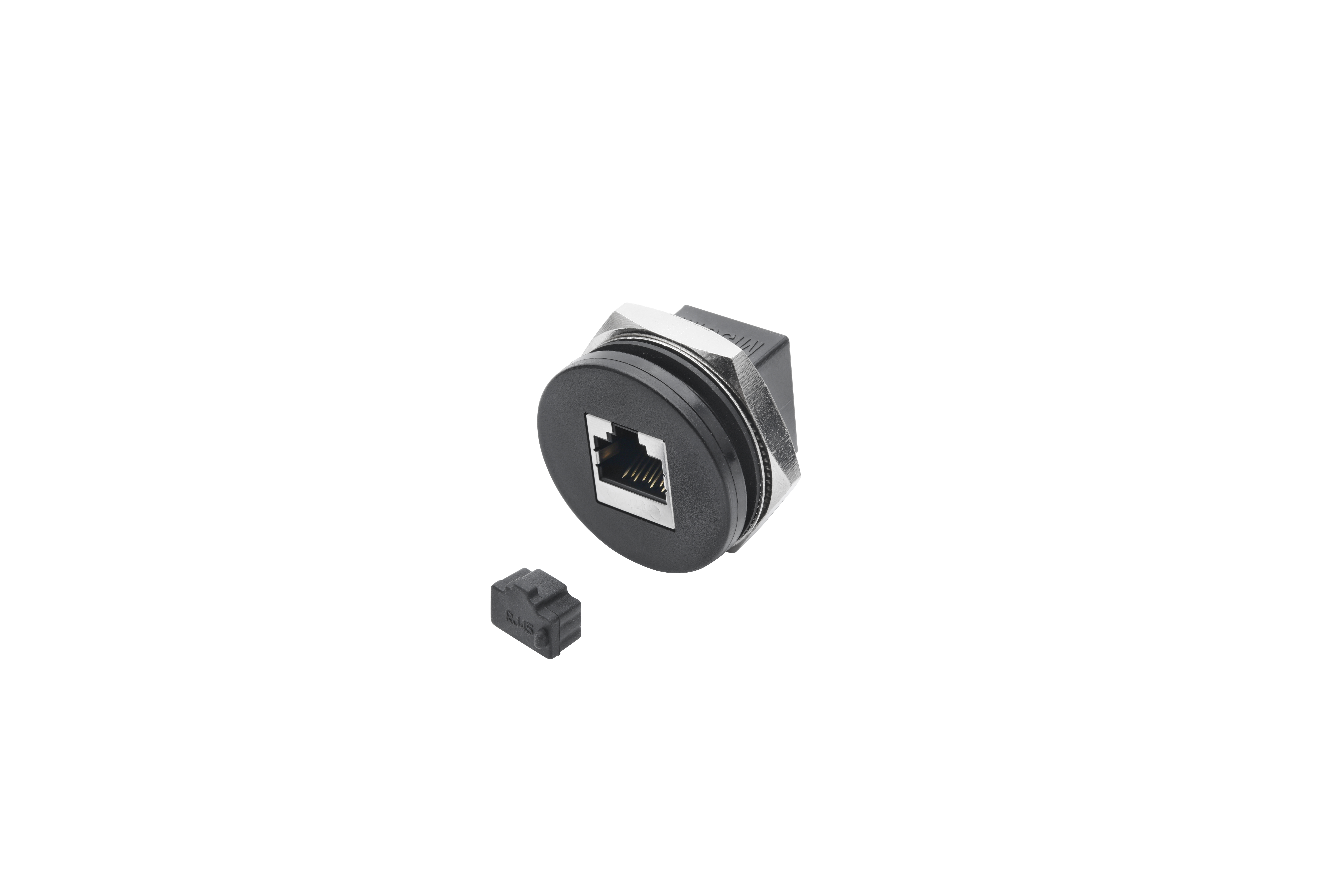 CAT5e/CAT6 Universal Network Adapters With Hexagon Nut, Panel Mounting