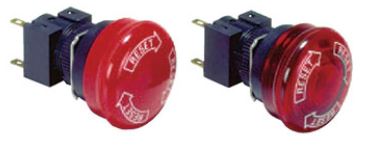 Emergency Stop Push Button Switch (Φ16) A165E, Optional Part (A165E-S-02(STOP)) 