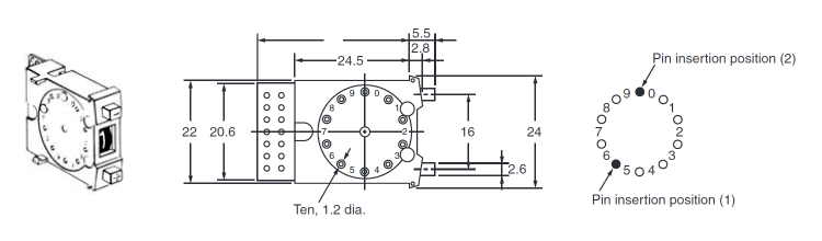 Thumb Rotary Switch, A7BS/A7BL