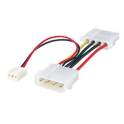 3-Pin/5-Inch Power Supply Conversion / Distribution Cable for Fans