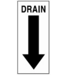 Warning Label: DRAIN