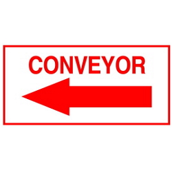 Warning Label: CONVEYOR