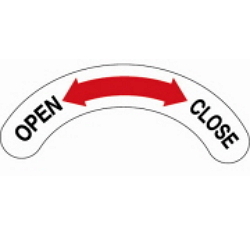 Warning Label: OPEN-CLOSE