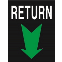 Warning Label: RETURN