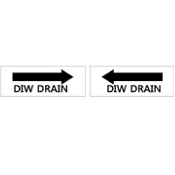 Warning Label: DIW DRAIN