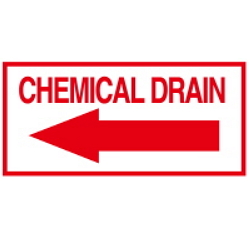 Warning Label: CHEMICAL DRAIN