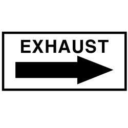 Warning Label: EXHAUST