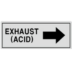 Warning Label: EXHAUST (ACID)