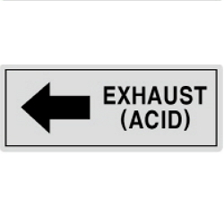 Warning Label: EXHAUST (ACID)