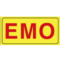 Warning Label: EMO- EMERGENCY OFF