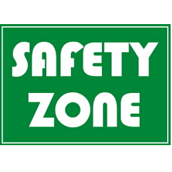 Warning Label: SAFETYZONE-safety zone