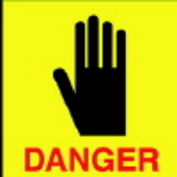 Warning Label: Tag DANGER Hazard-DANGER