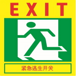 Warning Label: Emergency Exit