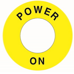 Warning Label: POWER ON