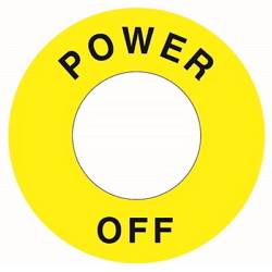 Warning Label: POWER OFF