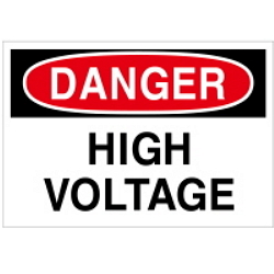 Warning Label: High Voltage