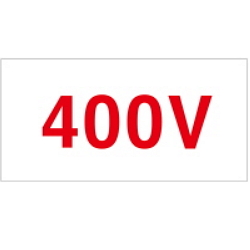 Warning Label: 400 V