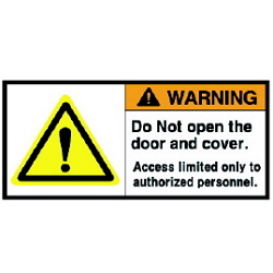 Warning Label: Door-Cover