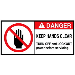 Warning Label:hand