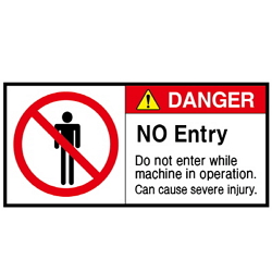 Warning Label: No Entry