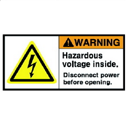 Warning Label: Hazardous - Voltage