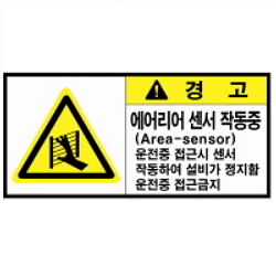Warning Label: Area - Sensor