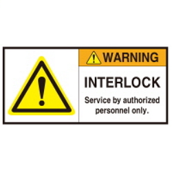 Warning Label: Interlock-Authorization-Interlock-