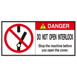 Warning Label: Interlock-Interlock-Cover