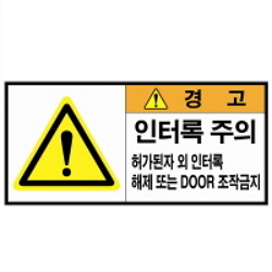 Warning Label: Interlock- Caution- Door