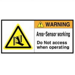 Warning ;Label: Area Sensor-Area Sensor