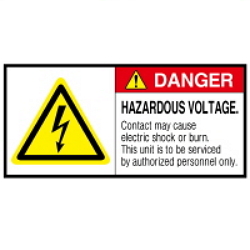 Warning Label: High Voltage