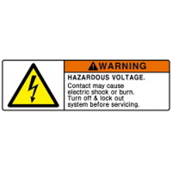 Warning Label: Electric Shock