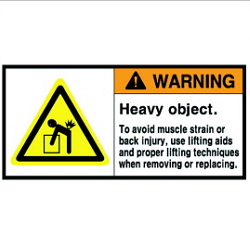 Warning Labels: Heavy Objects-Weight Objects