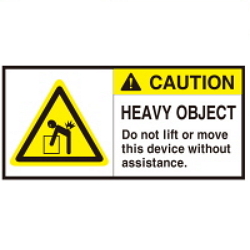 Warning Label: Heavy Weight- Heavy Objects