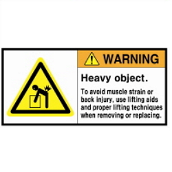 Warning Label: Heavy Weight- Heavy Objects