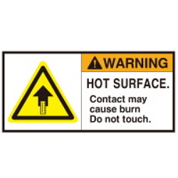 Warning Label: Surface High Temperature-Burn