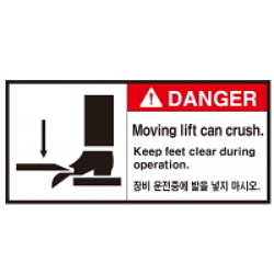 Warning Label: Crush/Entanglement/Cutting