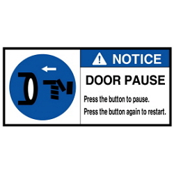 Warning Label: DOOR-STOP