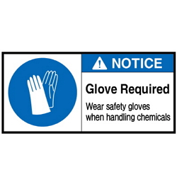 Warning Label: Safety Gloves