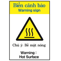 Warning Label: High Temperature Warning