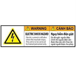 Warning Label: Electric Shock