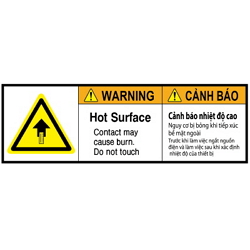 Warning Label: Surface High Temperature