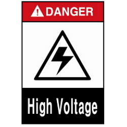 Warning Label: High Voltage - High Voltage