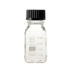 Screw Cap Bottle, Square (White)